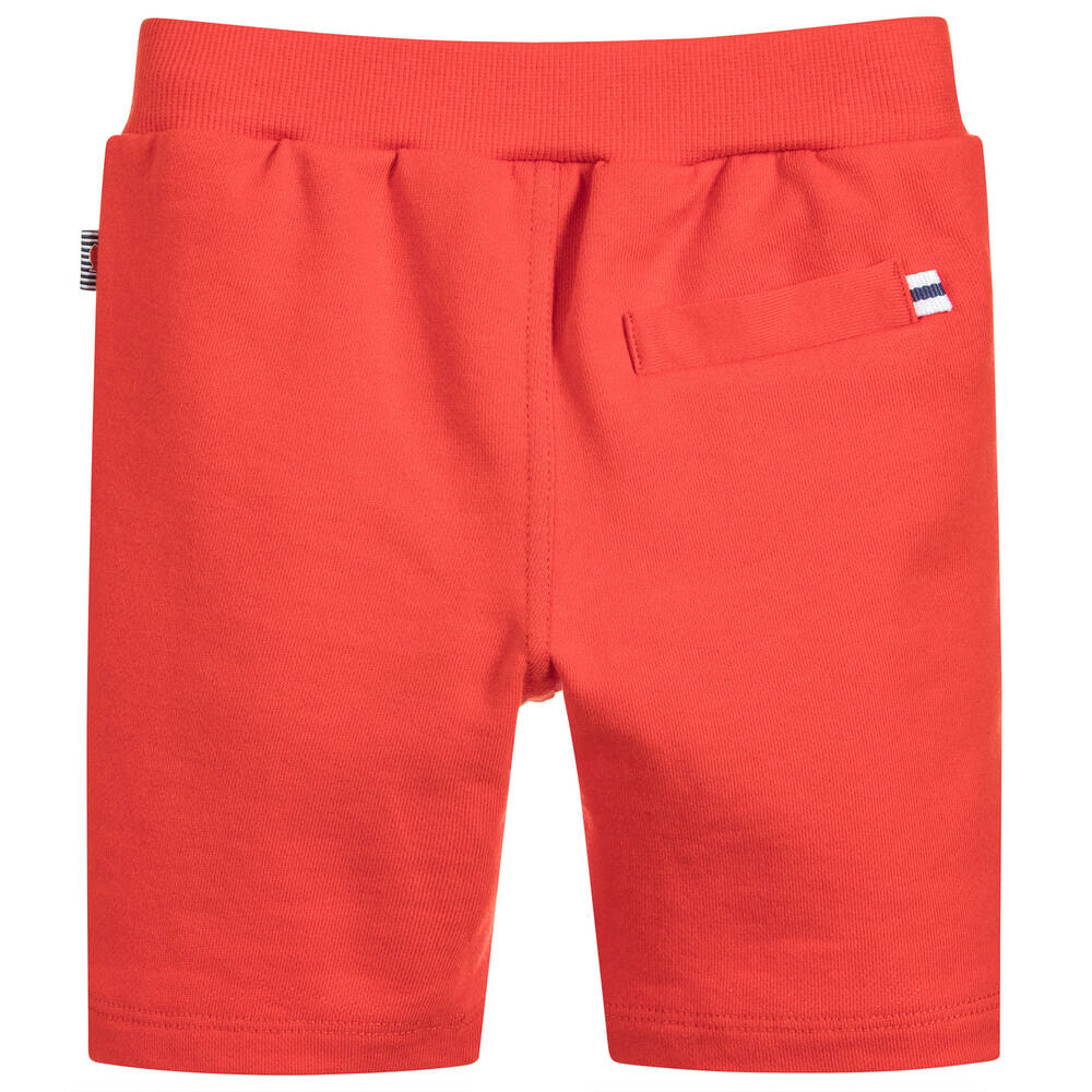 Week-end à la mer-Boys Orange Jersey Shorts | Childrensalon Outlet