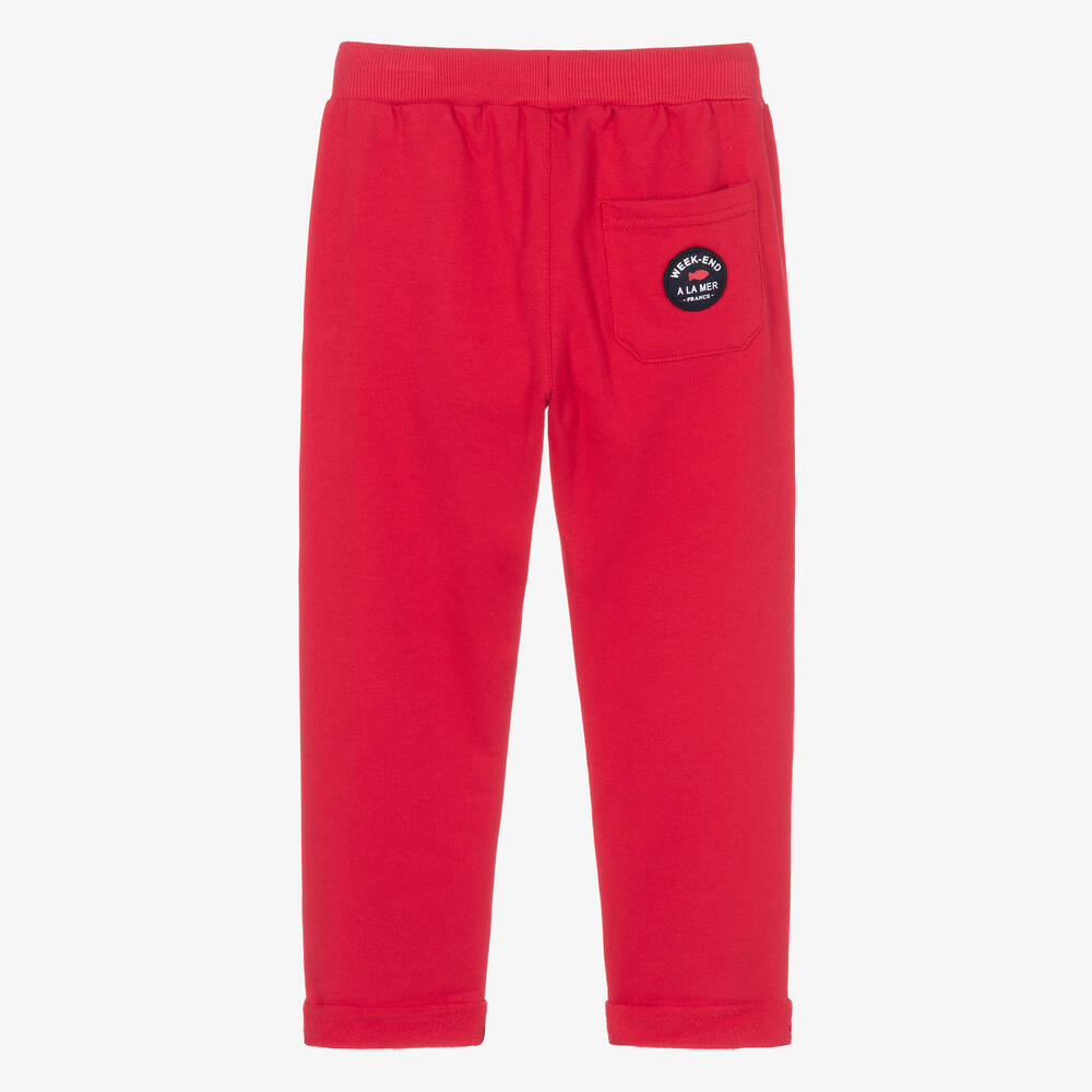 Boys red jogging store bottoms