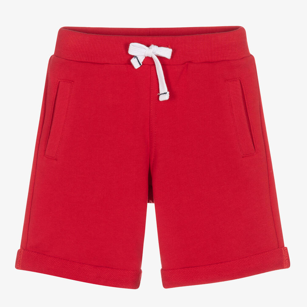 Week-end à la mer - Rote Baumwollshorts für Jungen | Childrensalon