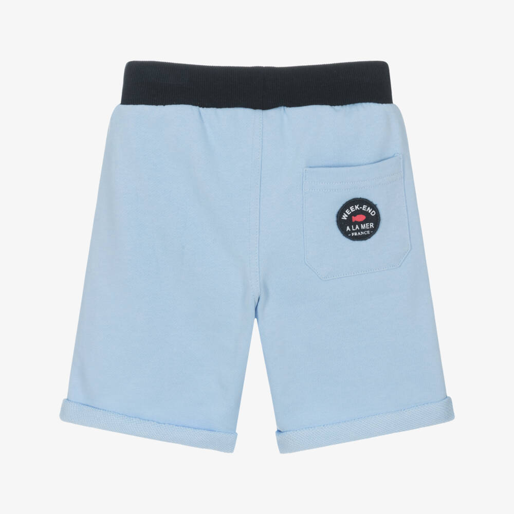 Week-end à la mer-Шорты из хлопка небесного цвета для мальчиков | Childrensalon Outlet