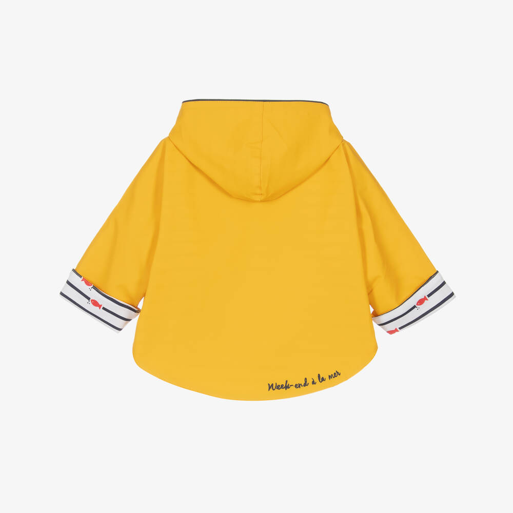 Week-end à la mer-Boys Vibrant Hooded Rain Poncho | Childrensalon Outlet