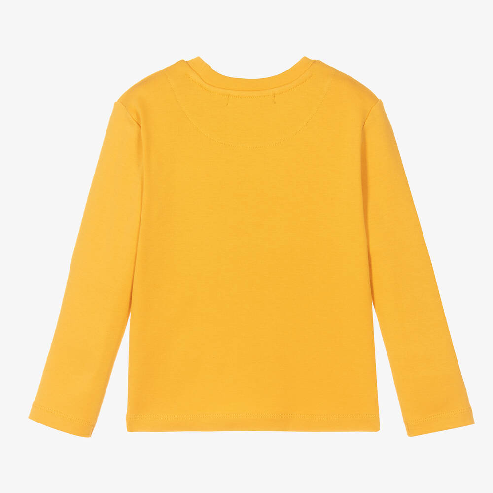 Week-end à la mer-Boys Yellow Cotton Top | Childrensalon Outlet