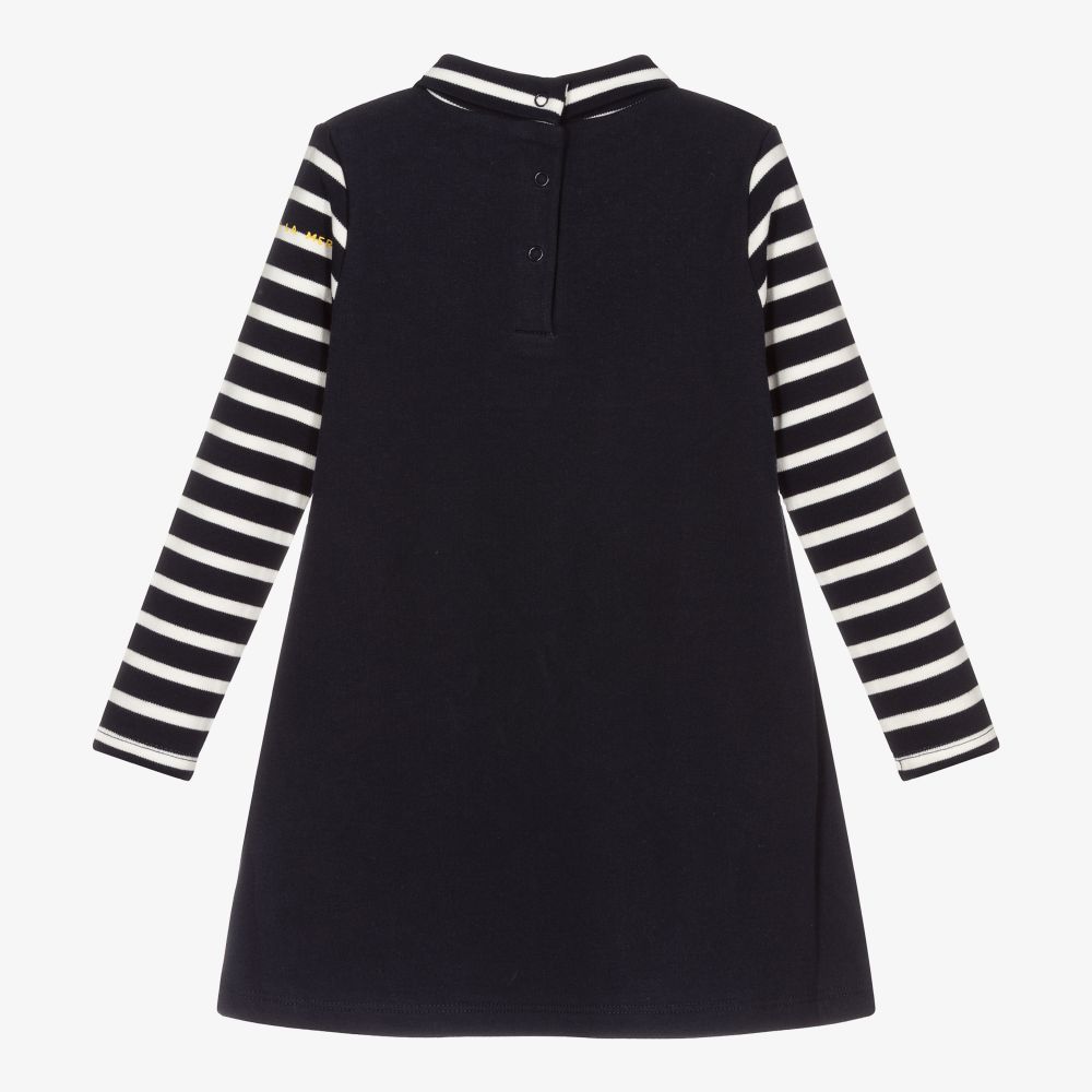 Week-end à la mer-فستان قطن لون كحلي | Childrensalon Outlet