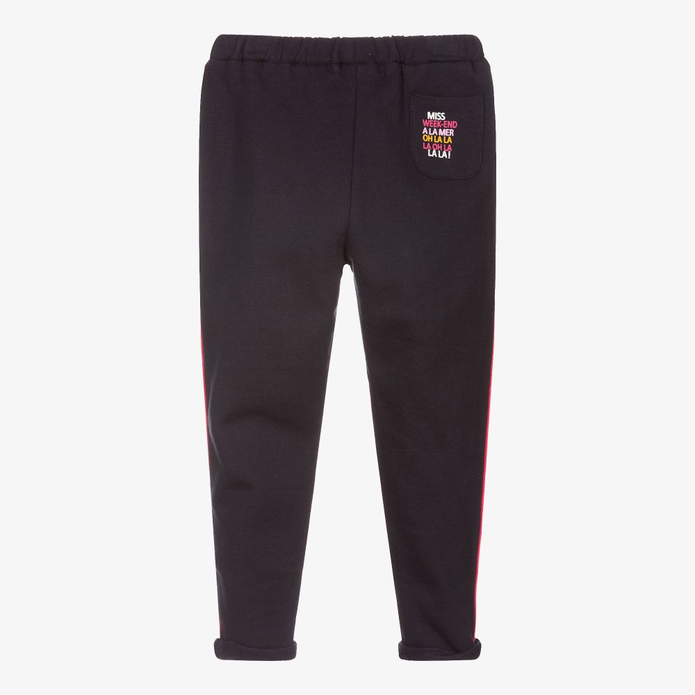 Week-end à la mer-جوغرز قطن لون كحلي للبنات | Childrensalon Outlet