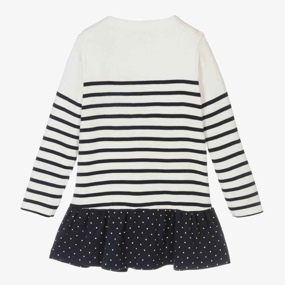 Week-end à la mer-Girls Breton Stripe Dress | Childrensalon Outlet