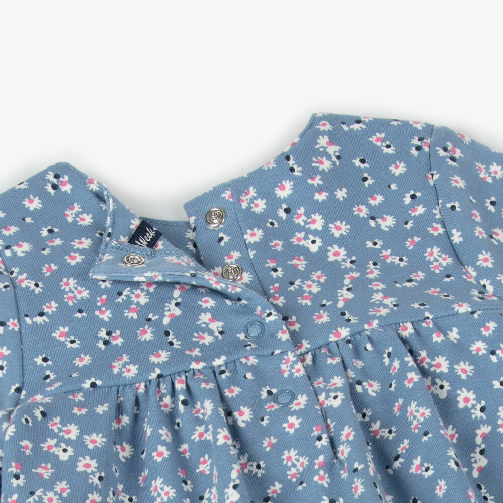 Week-end à la mer-Girls Cotton Floral Outfit Set | Childrensalon Outlet