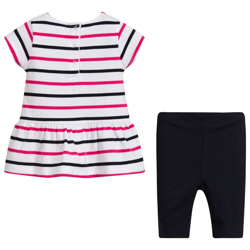Week-end à la mer-Girls Cotton Leggings Set | Childrensalon Outlet