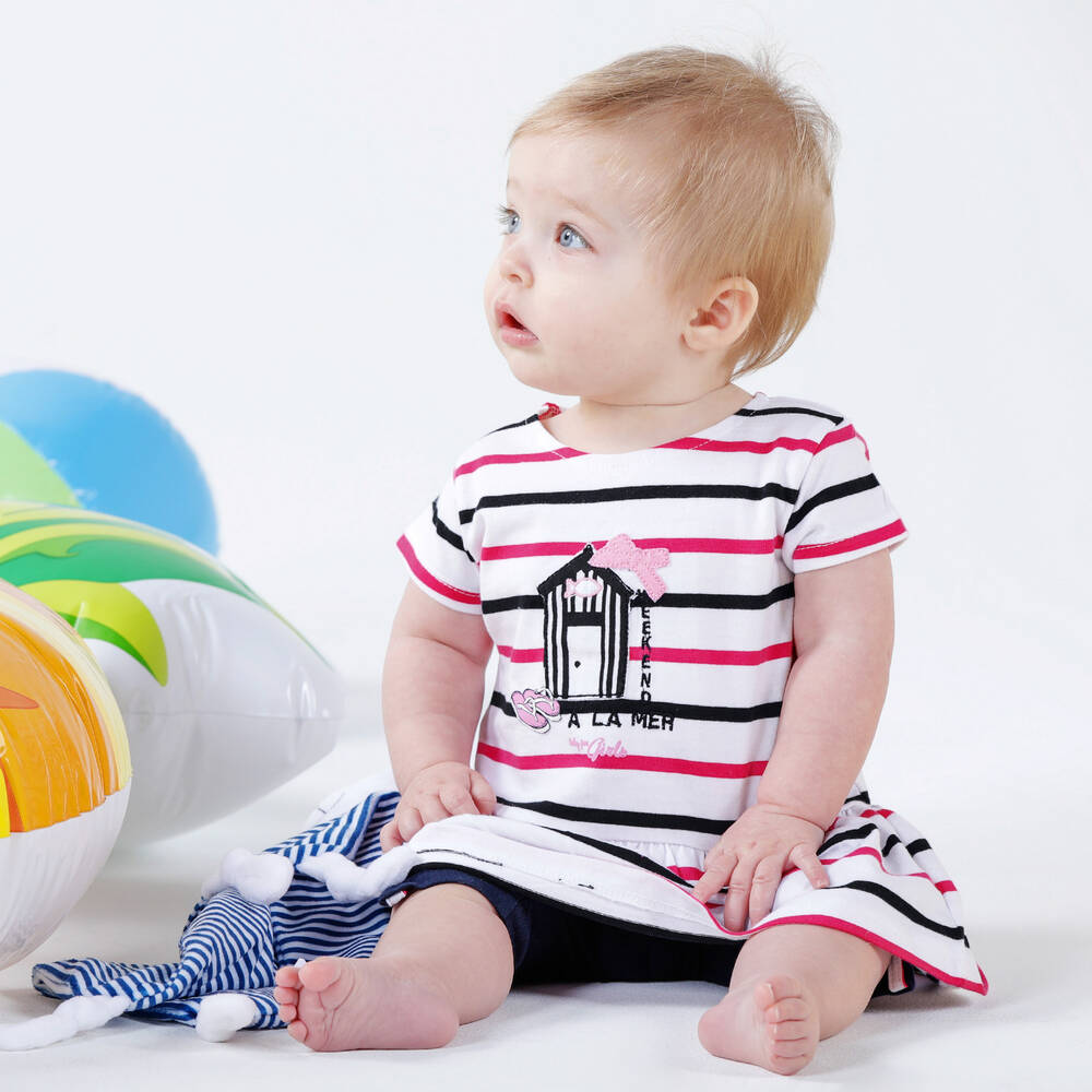 Week-end à la mer-Girls Cotton Leggings Set | Childrensalon Outlet