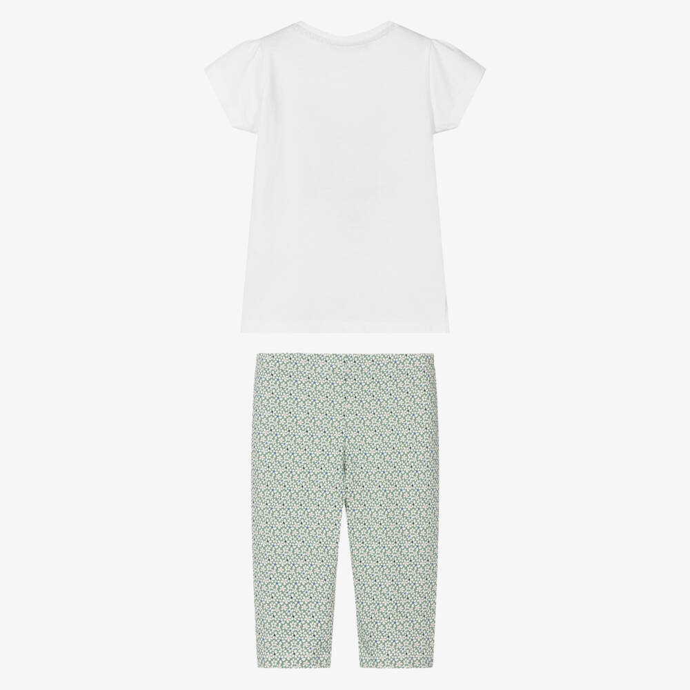 Week-end à la mer-Комплект леггинсов с цветочным узором и лобстерами для девочек | Childrensalon Outlet