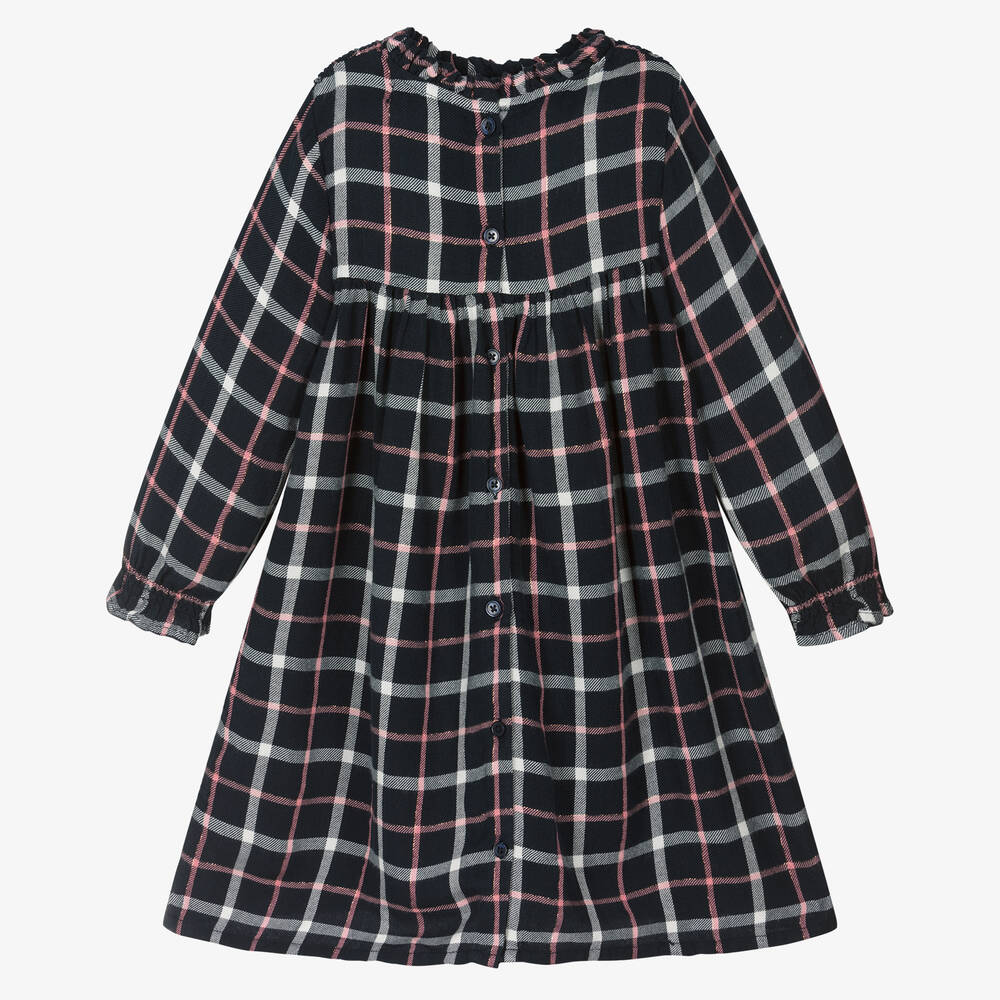 Robe bleu marine et hot sale rose