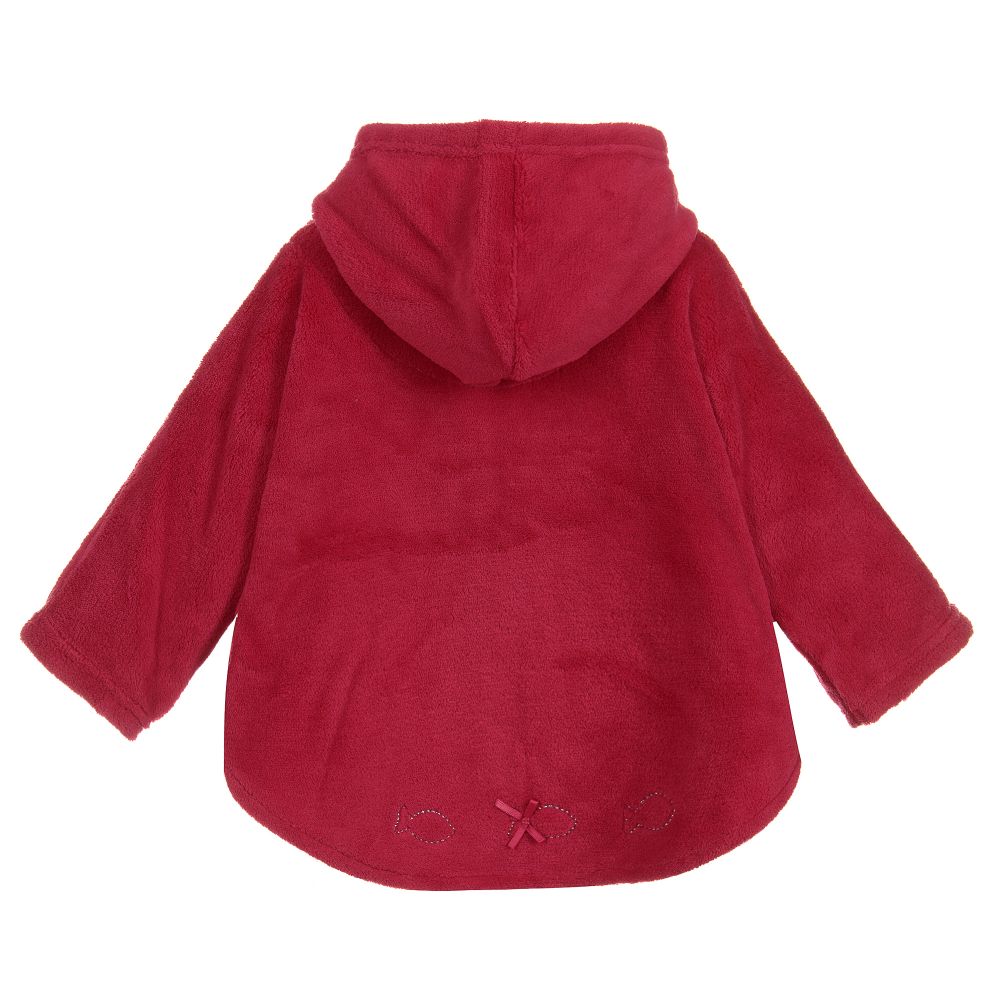 Week-end à la mer-Girls Pink Fleecy Cape | Childrensalon Outlet
