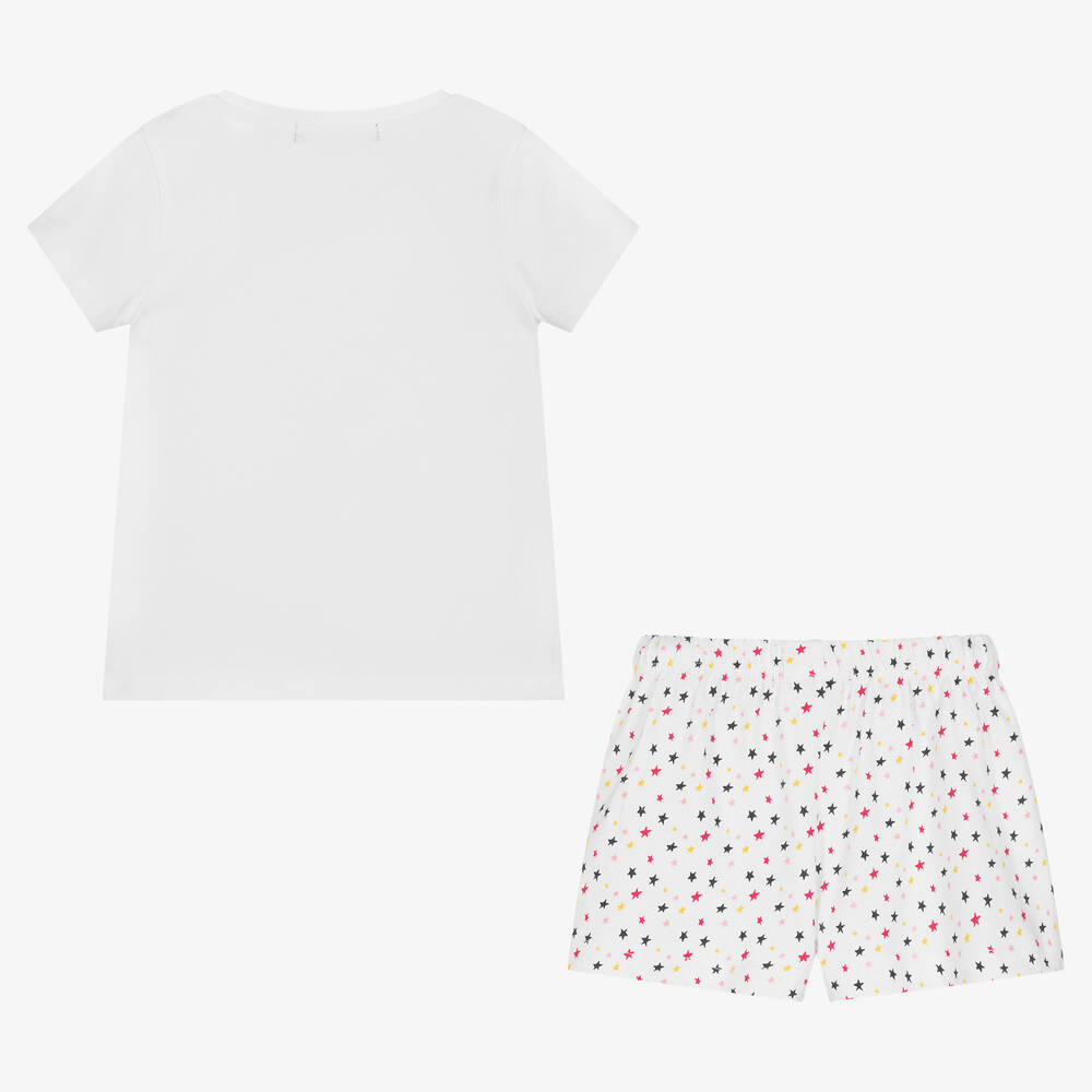 Week-end à la mer-Girls White Cotton Dream Catcher Pyjamas | Childrensalon Outlet