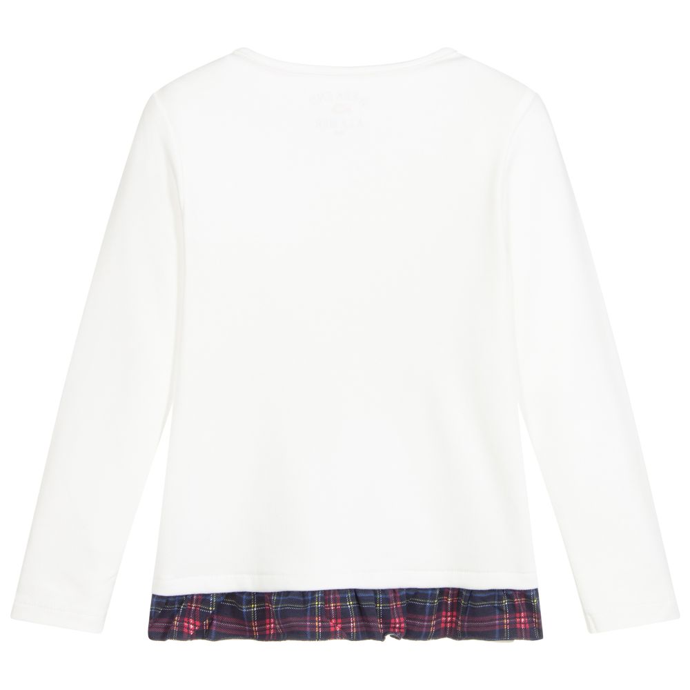 Week-end à la mer-توب تيدي قطن لون عاجي للبنات | Childrensalon Outlet