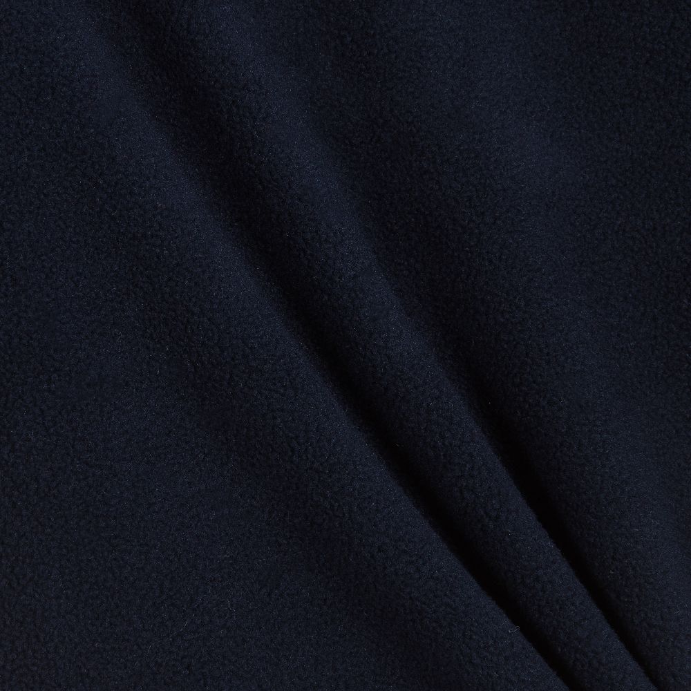 Week-end à la mer-Navy Blue Fleece Zip-Up Top | Childrensalon Outlet