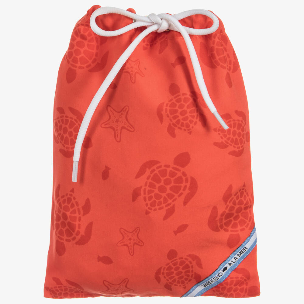 Week-end à la mer-شورت سباحة لون برتقالي للأولاد | Childrensalon Outlet