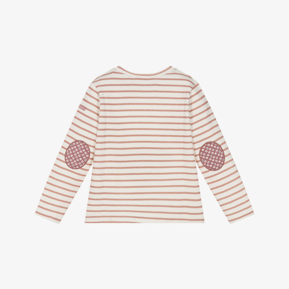 Week-end à la mer-Pink Striped Top & Dress Set | Childrensalon Outlet