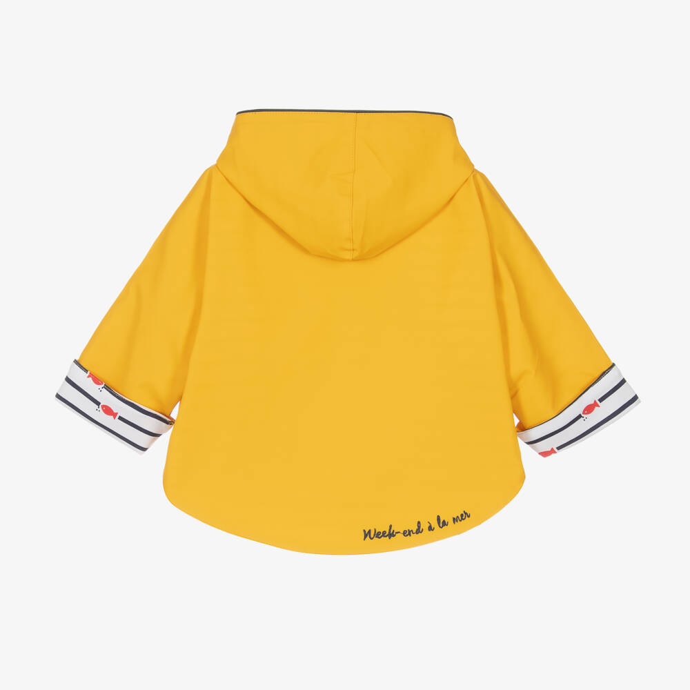 Week-end à la mer-Ярко-желтый дождевик с капюшоном для детей | Childrensalon Outlet