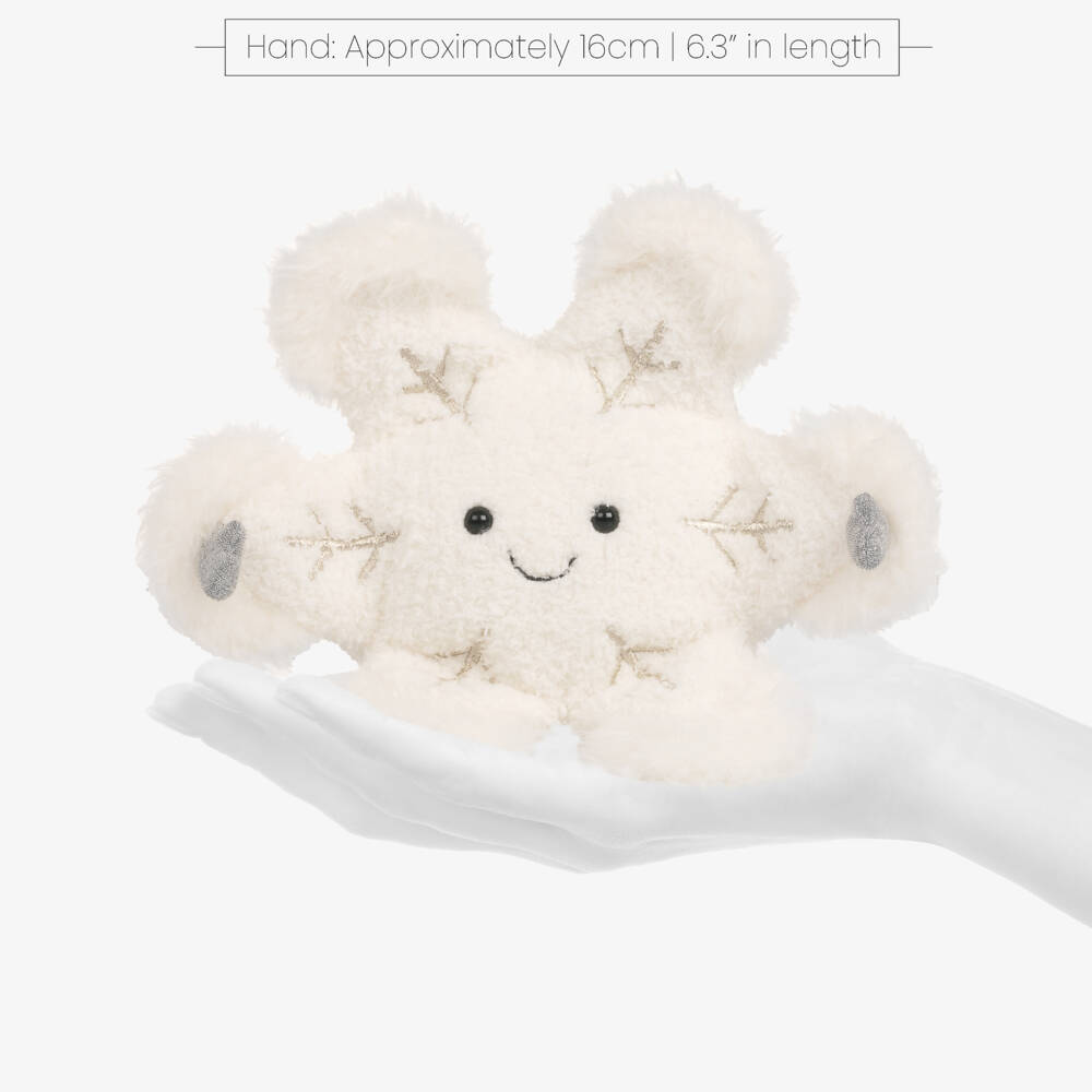Jellycat-White Amuseables Snowflake Soft Toy (24cm) | Childrensalon Outlet