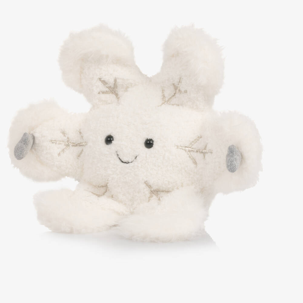 Jellycat-White Amuseables Snowflake Soft Toy (24cm) | Childrensalon Outlet