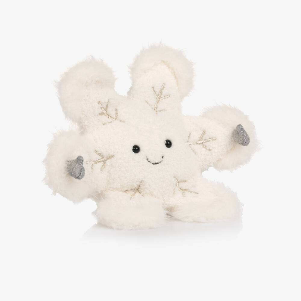 Jellycat-White Amuseables Snowflake Soft Toy (24cm) | Childrensalon Outlet