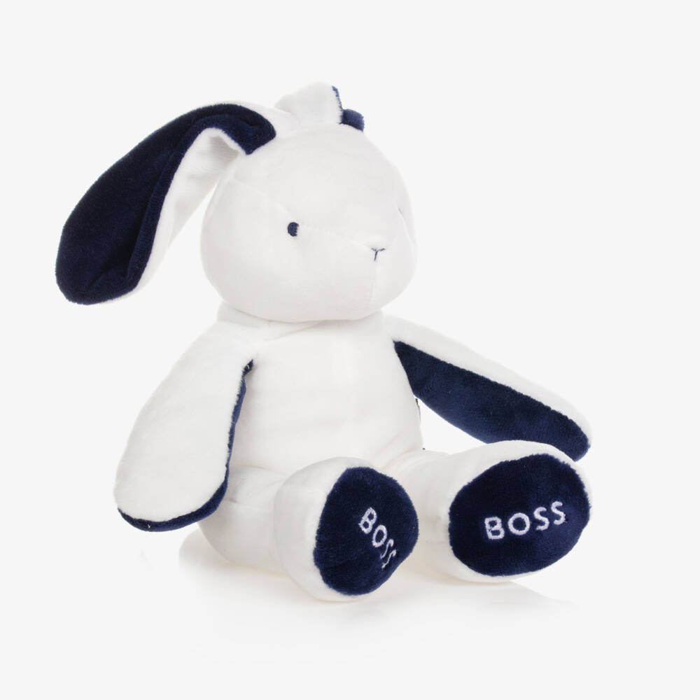 BOSS-White Bunny Soft Toy (40cm) | Childrensalon Outlet
