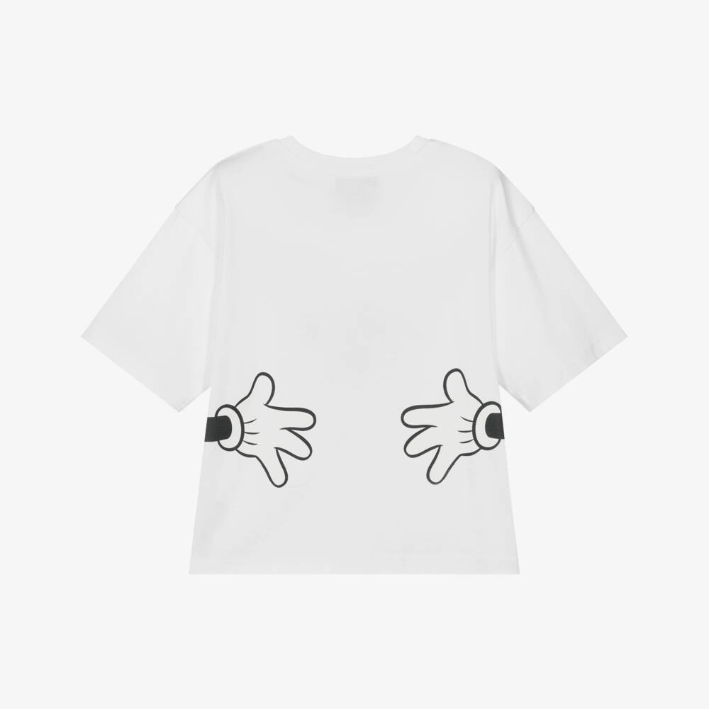 MARC JACOBS-White Cotton Mickey Mouse T-Shirt | Childrensalon Outlet