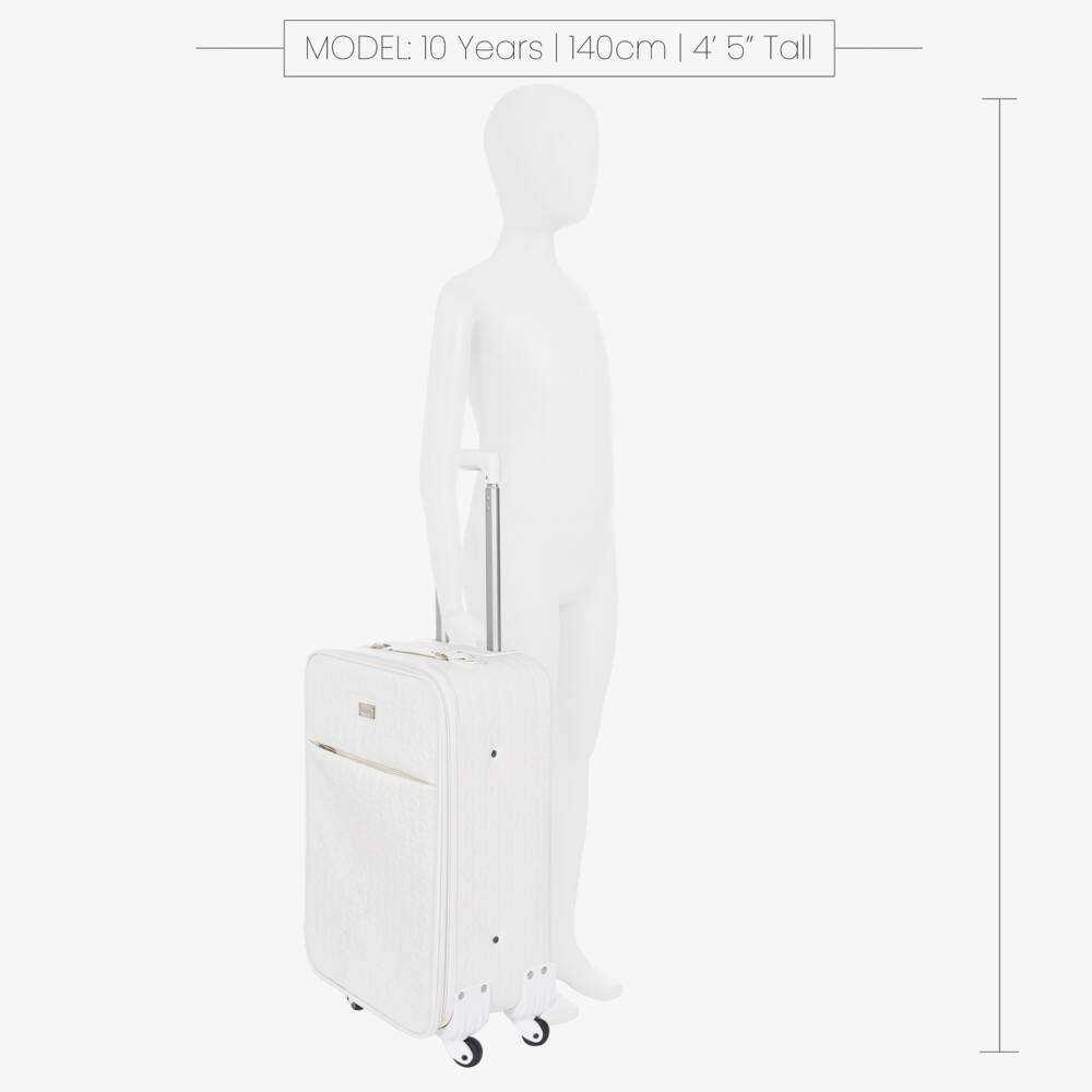 Nanán-White Faux Leather Case (51cm) | Childrensalon Outlet