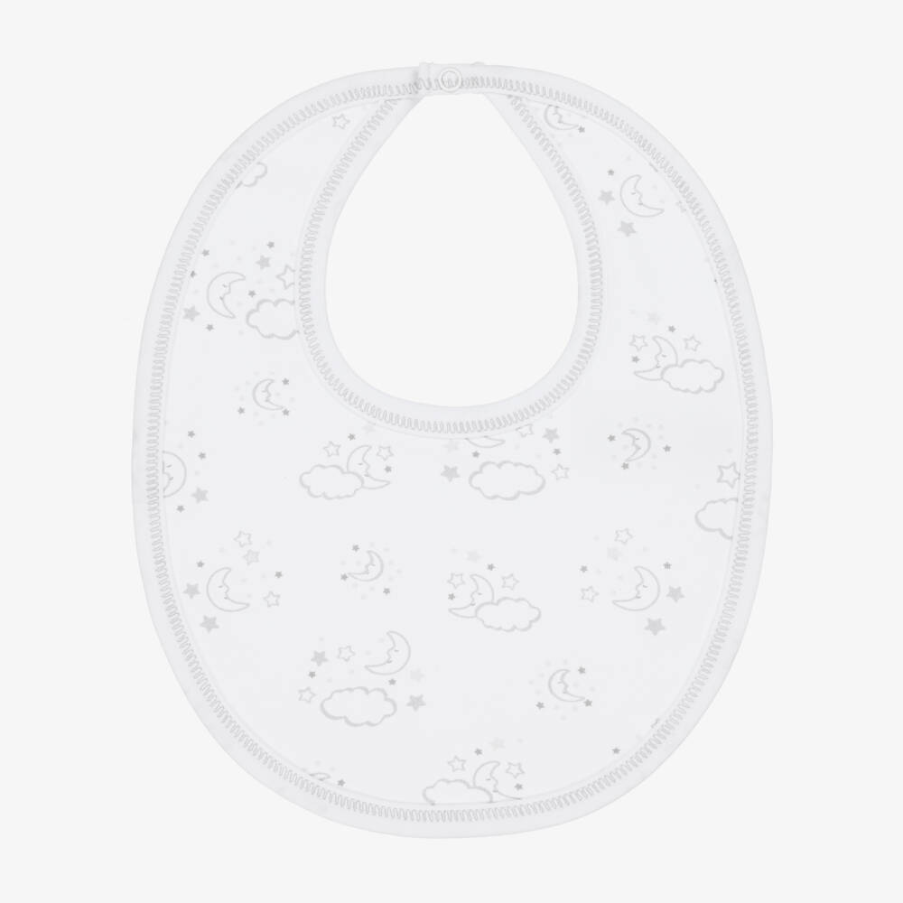 Kissy Kissy-Серый хлопковый нагрудник для малышей Лунный свет | Childrensalon Outlet