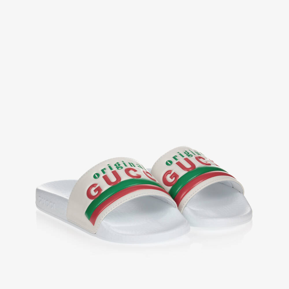 Gucci-Летние белые кожаные сандалии для детей | Childrensalon Outlet