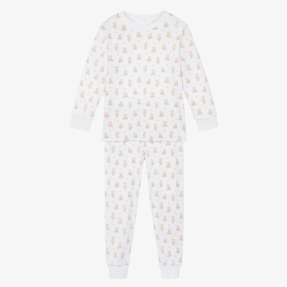 Kissy Kissy-Кремовый комплект пижамы из пима-хлопка с мишкой для малышей | Childrensalon Outlet