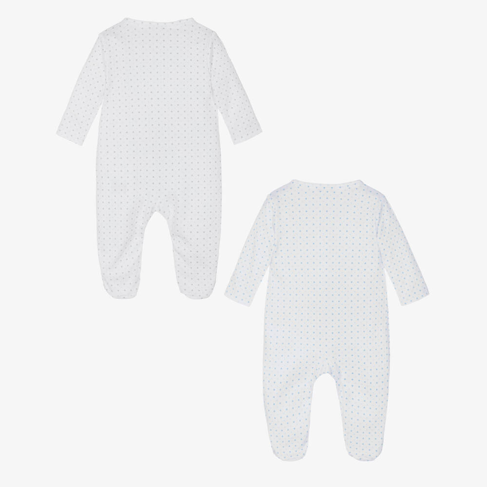 Kissy Kissy-Комплект для мальчиков синий с жирафом и точками | Childrensalon Outlet