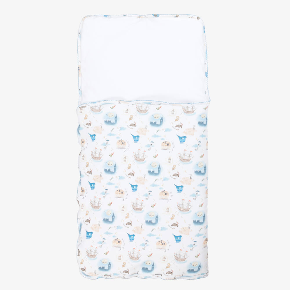 My Little Pie-White Supima Cotton Peter Pan Nest (80cm) | Childrensalon Outlet