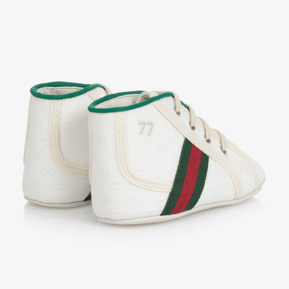 Gucci-White Tennis 1977 Baby Trainers | Childrensalon Outlet
