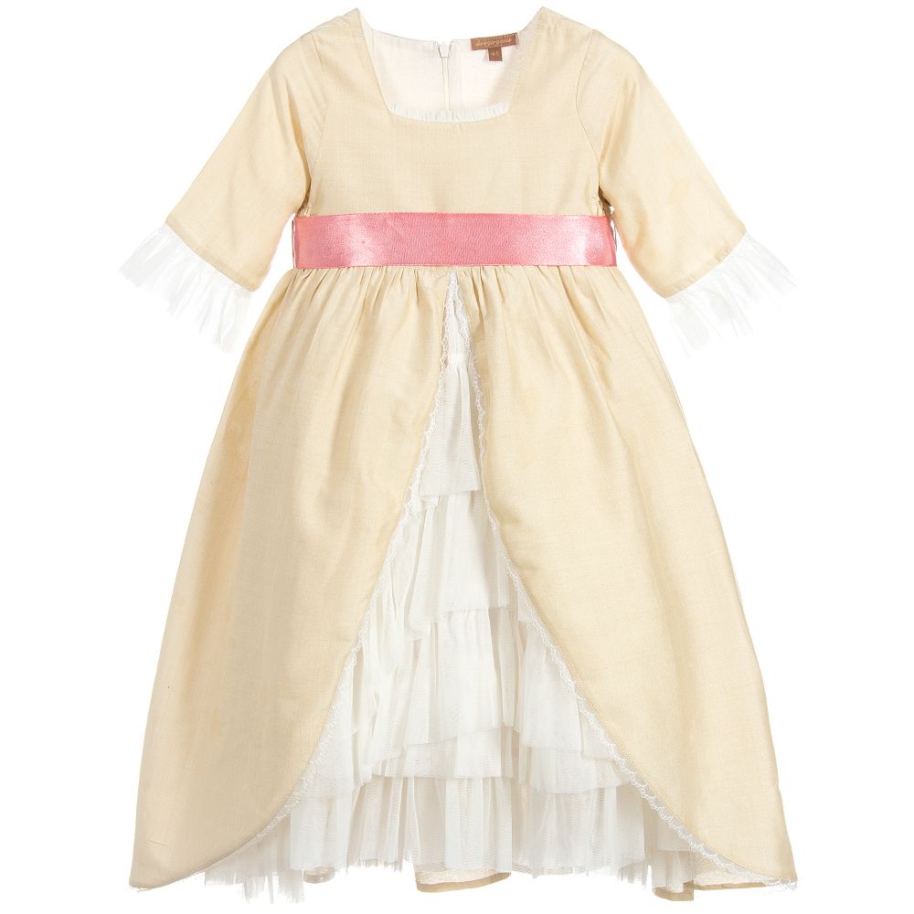 Wild & Gorgeous-Girls Silk Blend & Tulle Dress | Childrensalon Outlet