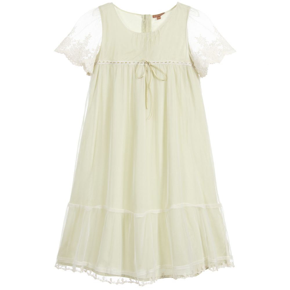 Wild & Gorgeous-فستان دانتيل لون أخضر فاتح | Childrensalon Outlet