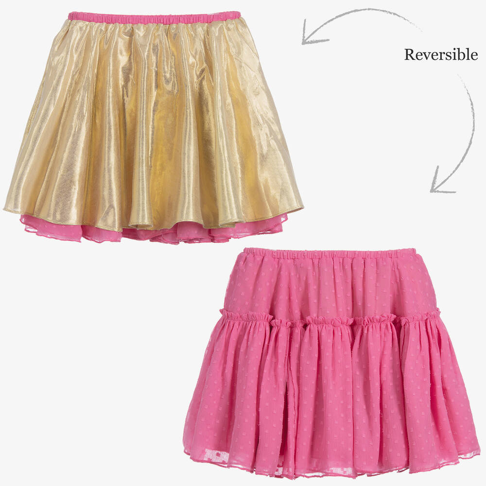 Wild & Gorgeous - Pink Reversible Skirt    | Childrensalon