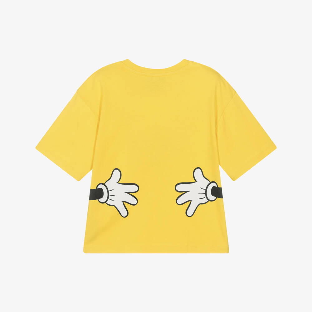 MARC JACOBS-Yellow Cotton Mickey Mouse T-Shirt | Childrensalon Outlet