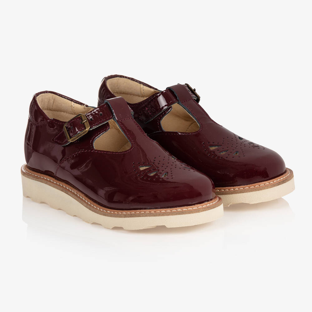 Young Soles - Salomés vernis rouges en cuir | Childrensalon