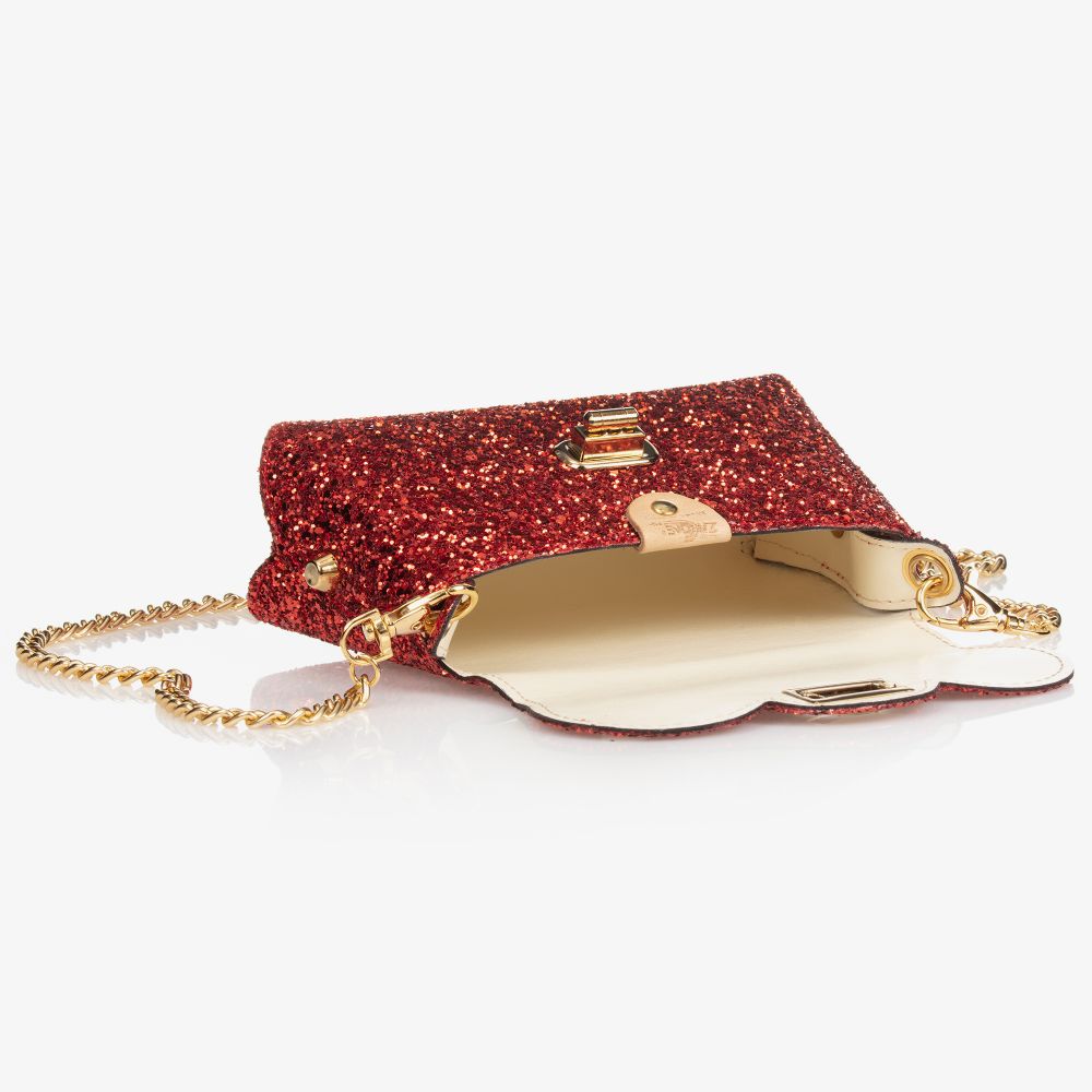 Zaccone-Red Glitter Bag (14cm) | Childrensalon Outlet