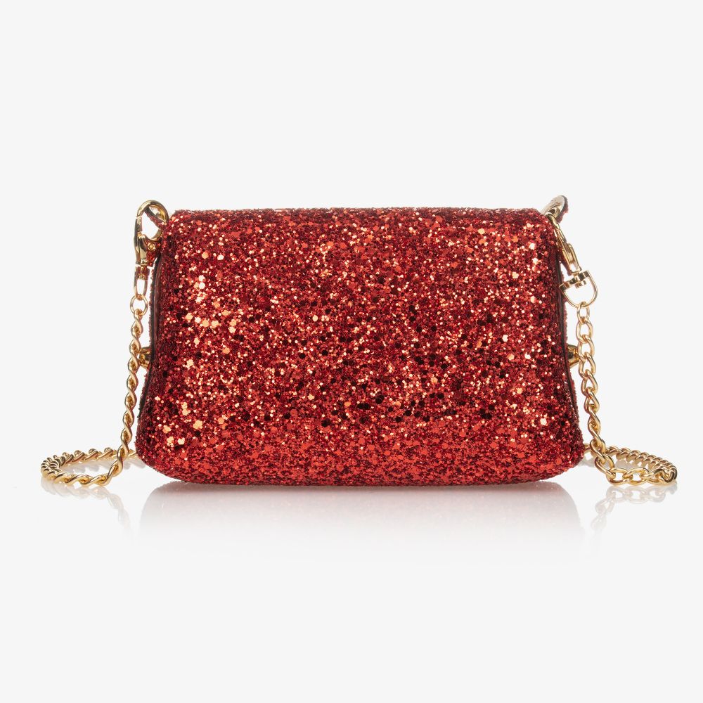 Zaccone-Red Glitter Bag (14cm) | Childrensalon Outlet