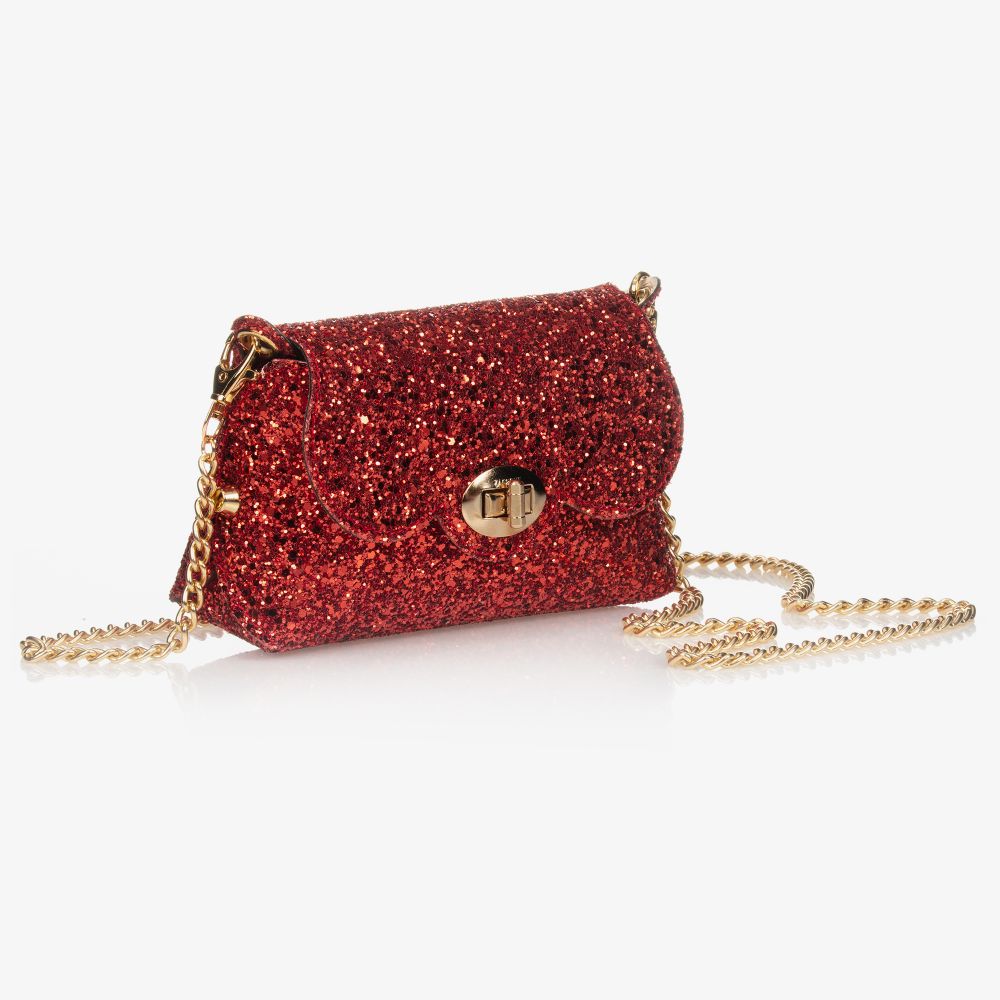 Zaccone-Red Glitter Bag (14cm) | Childrensalon Outlet