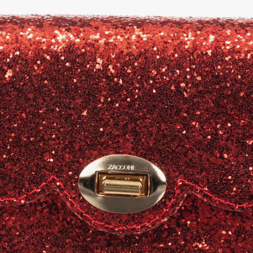Zaccone-Red Glitter Bag (14cm) | Childrensalon Outlet