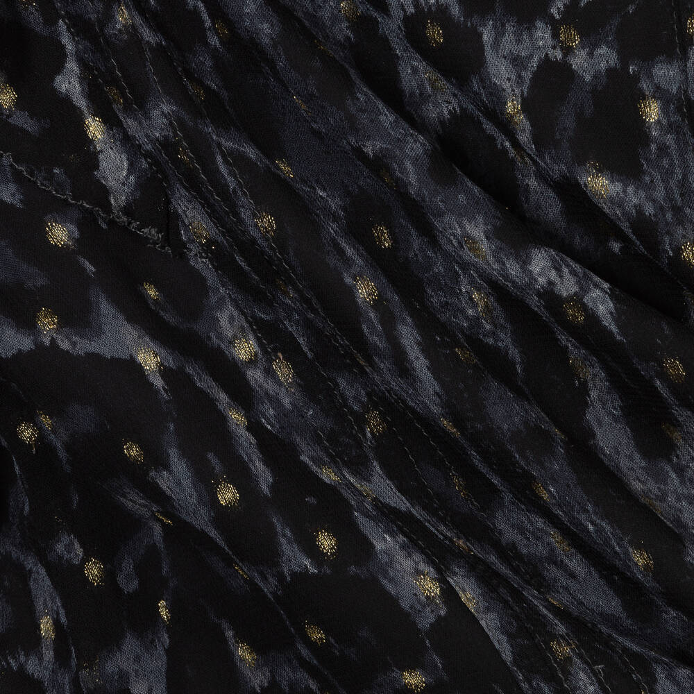 Zadig&Voltaire-Black Leopard Print Blouse  | Childrensalon Outlet