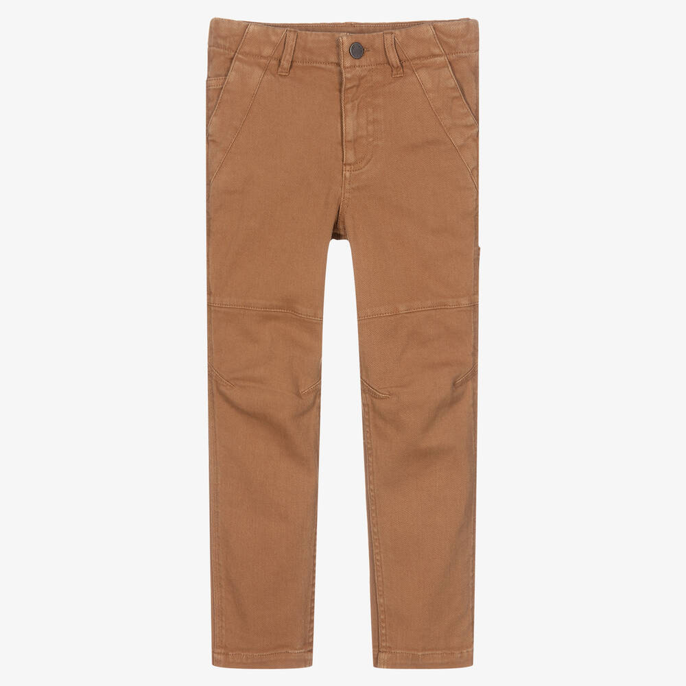 Zadig&Voltaire - Pantalon chino marron coton Garçon | Childrensalon