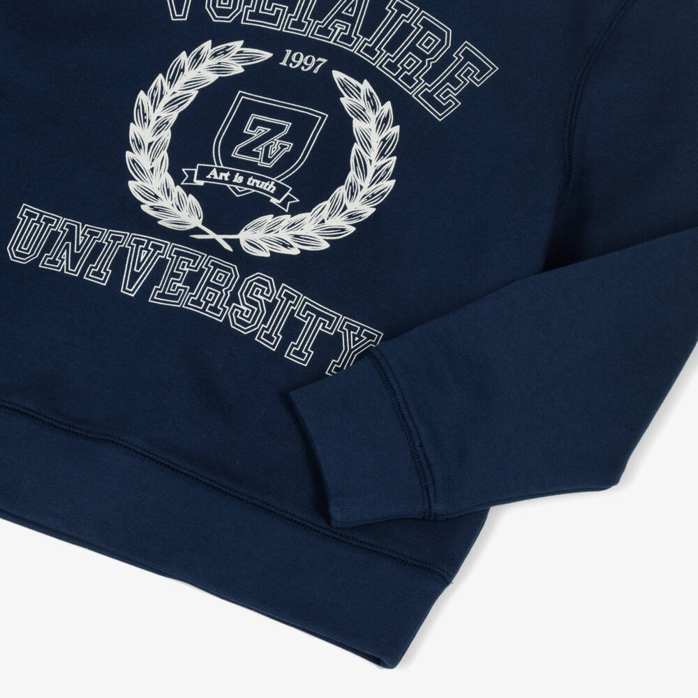 Zadig&Voltaire-سويت شيرت كلاسيكي أزرق قطني للأولاد | Childrensalon Outlet