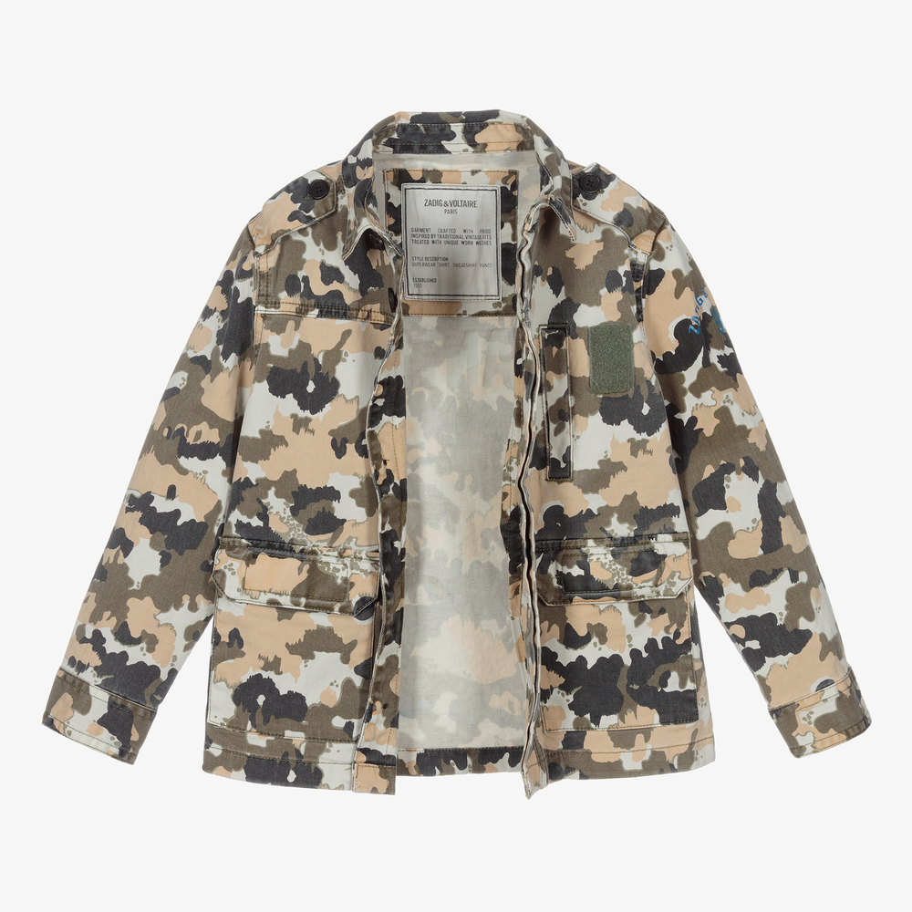 Zadig Voltaire Blouson camouflage Garcon