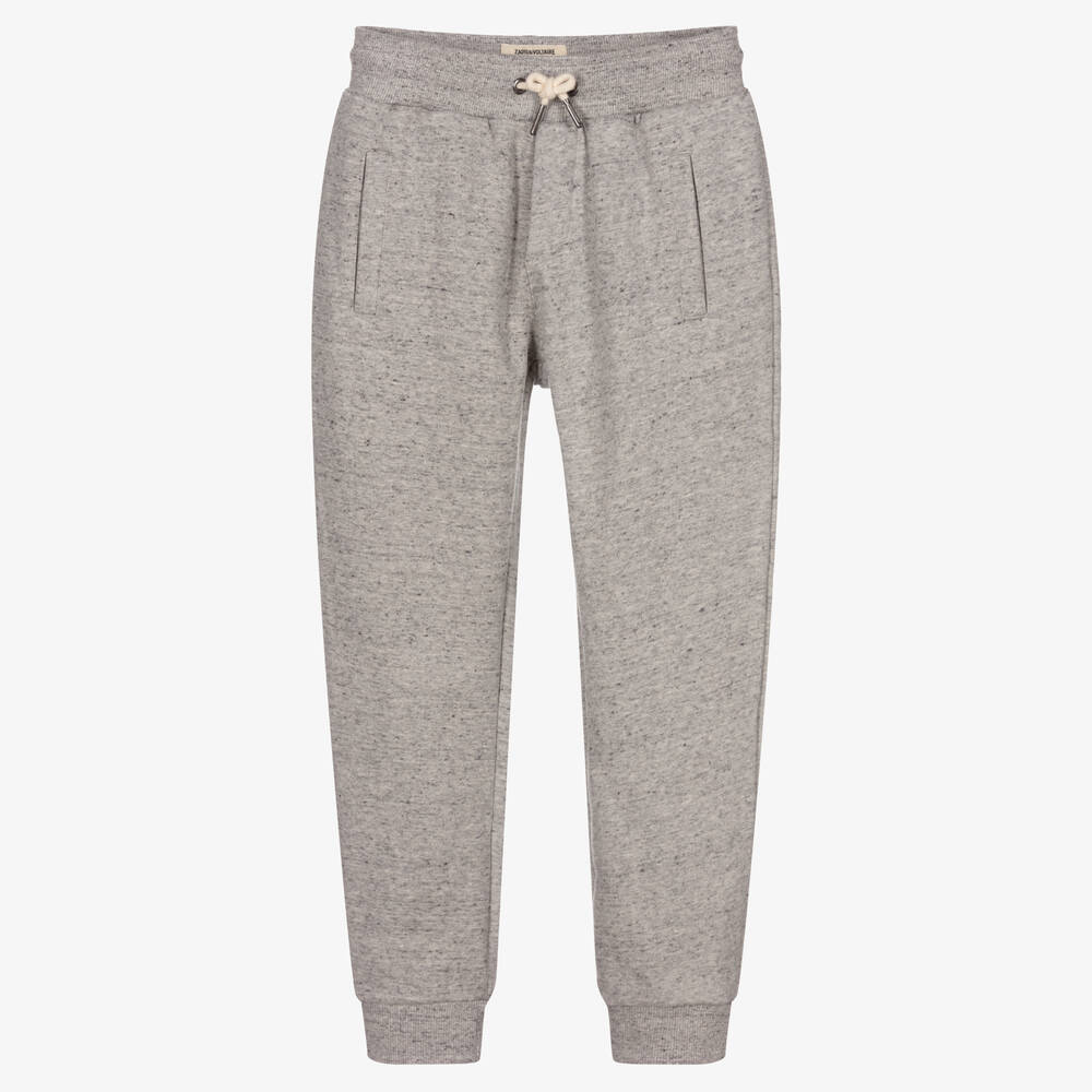 Zadig&Voltaire - Boys Grey Cotton Joggers | Childrensalon