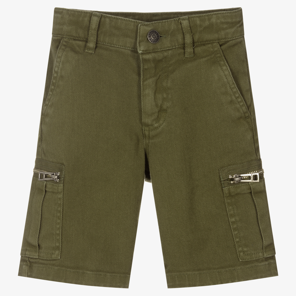 Zadig&Voltaire - Khakigrüne Bermudas für Jungen | Childrensalon