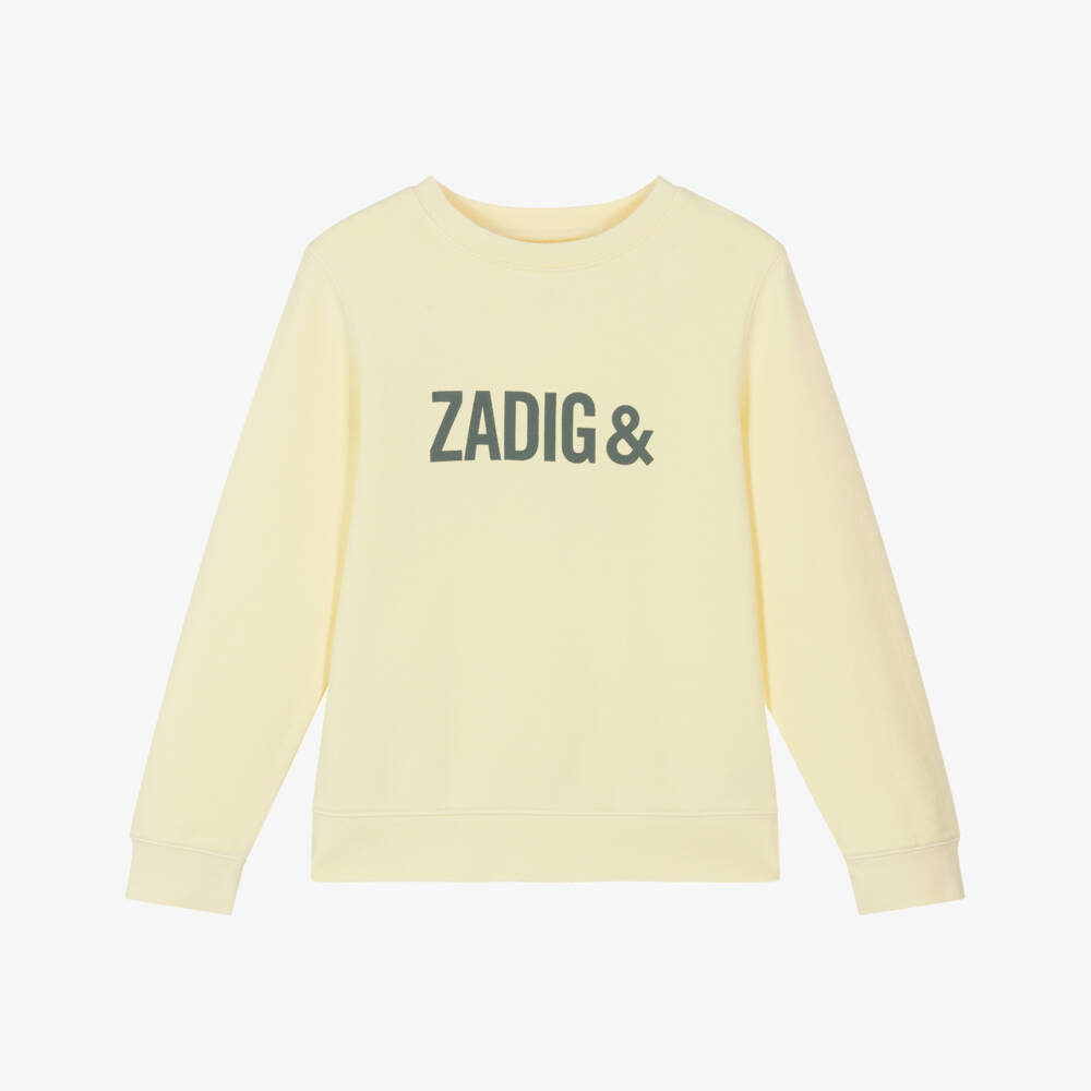 Zadig&Voltaire-Boys Sunshine Cotton Logo Pullover | Childrensalon Outlet