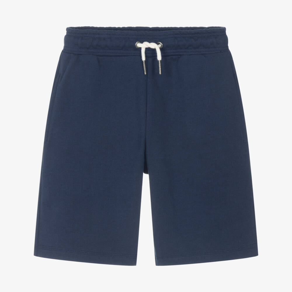 Zadig&Voltaire-Boys Varsity Navy Cotton Shorts | Childrensalon Outlet